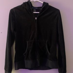 black velvet zip up